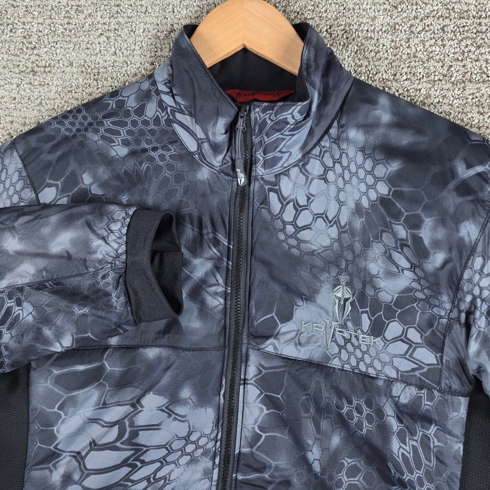 KRYPTEK Kratos Mens Typhon Camo Full Zip Insulated Puffer Jacket Small Blue